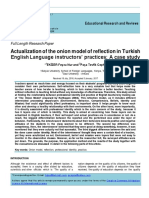 Actualization of The Onion Model of Reflection in Turkish