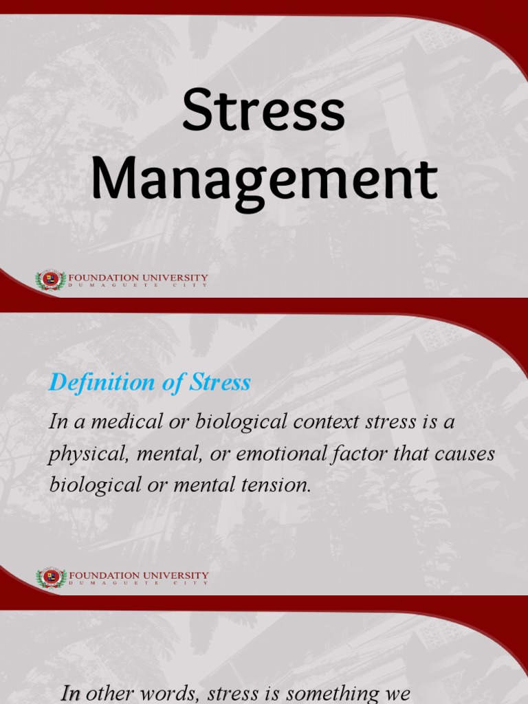 Stress Management | PDF | Breathing | Stress (Biology)