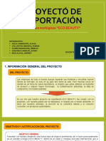 Proyectó de Exportación Diapositivas Resumido