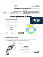 Razonamiento Matematico - Atrasos Adelantos de Relojes - 2°