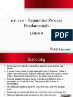 EP 316 – Screening and Particle Size Analysis Fundamentals