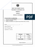 P6 Science SA2 2020 Henry Park Exam Papers