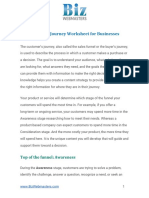 Customer Journey Worksheet For Business