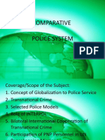 COMPARATIVE POLICE SYSTEMS AND TRANSNATIONAL CRIME