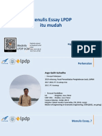 Menulis Essay LPDP-lpdpugm