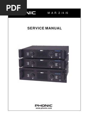 PHONIC MAR 350 パワーアンプ 本体 Phonic MAR Series Amplifier Manual | PDF | Amplifier | Bipolar