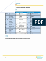 Flowing Shorthand - Handout 1