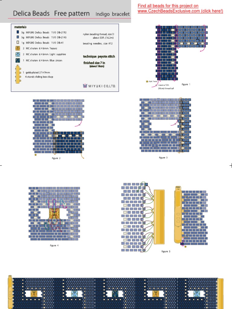 Indigo Bracelet PDF Tutorial | PDF