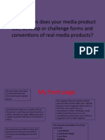 In What Ways Does Your Media Product Use