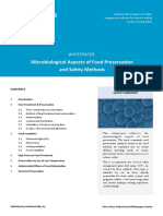 Microbiological Aspects of Food Preservation and Safety Methods