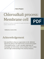 Chloroalkali Process: Membrane Cell: Process Synthesis Term Project