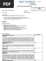 Format For Course Curriculum: L T P/ S SW/F W Total Credit Units Psda