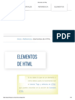 Elementos de HTML