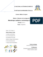 Metodología Cualitativa VS Metodología Cuantitativa. Caleb Rodea UNAM