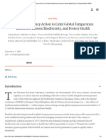 Call For Emergency Action To Limit Global Temperature Increases, Restore Biodiversity, and Protect Health - NEJM