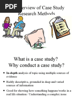 An Overview of Case Study Research Methods