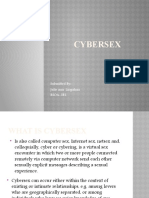 Cybersex: Submitted by Julie Ann Lingahan BSOA-3B1
