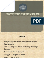 Notulensi Seminar Ka Rinda TGL 18