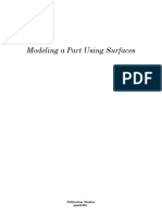 Modeling A Part Using Surfaces: Publication Number Spse01560