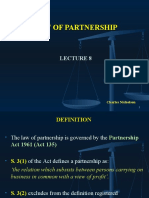 Lecture 8 Law of Partnership