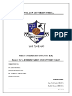 National Law University Odisha: S: I S (IOS) P T - Interpretation of Statutes in Us Law