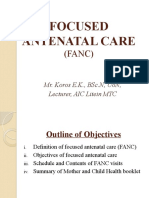15b. FANC - Focused Antenatal Care - Koros E.K