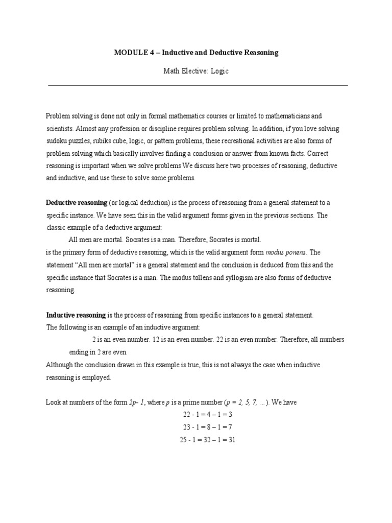 MODULE-5-Reasoning With Answer | PDF | Deductive Reasoning | Argument