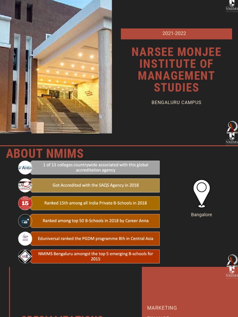 NMIMS Bangalore - Live Project - 2021-2022 | PDF | Cognition | Behavior ...