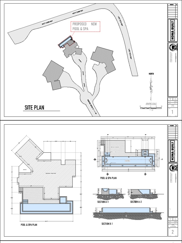 Site Plan for Pool and Spa Design | PDF