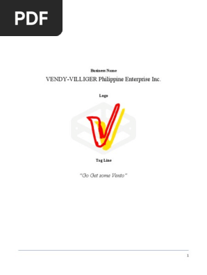 Business Proposal - Vending machine