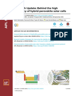 Research Update: Behind The High Efficiency of Hybrid Perovskite Solar Cells