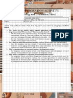 Re 113 Integration Activity: Processing and Evaluation Sheet