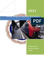 Audit Report Indian Railways: Prashant Shelke Shelke & Associates 1/8/2021
