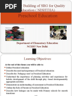 Capacity Building of SRG For Quality Education (NISHTHA)