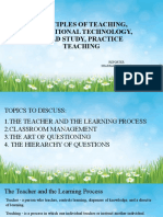 Principles of Teaching, Educational Technology, Field Study, Practice Teaching