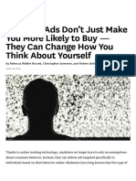 Targeted Ads Don't Just Make You More Likely To Buy - They Can Change How You Think About Yourself