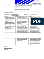 Teaching-Learning Practice Sheet For Teachers