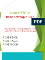 Gametime: Home Scavenger Hunt