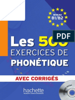 Les 500 Exercices de Phonétique B1B2