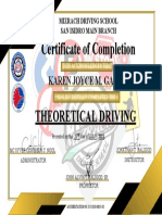Theoretical Certificate San Isidro