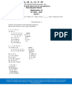 Online Distance Learning: Mathematics 10 SY 2020 - 2021 Cycle 1 First Quarter Period