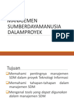 Manajemen SDM Proyek TI