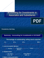 Accounting for Investments in Associates and Subsidiaries