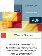 Chapter One: Finance Grew Out of Economics and Accounting