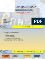 Accommodation Management: Course Code: TTA231