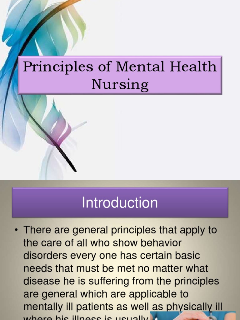 Principles of Mental Health Nursing | Download Free PDF | Anger | Feeling