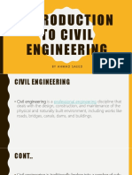 To Civil Engineering: by Ahmad Saeed