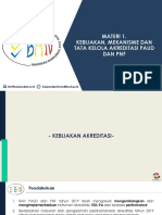 Materi 1 Anggota BAN PAUD Dan PNF PKA Kebijakan Dan Mekanisme Akreditasi PAUD Dan PNF Tahun 2020
