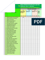 Daftar Nilai QH Semester I (Satu) Kls. II-A