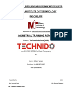 Industrial Training Front Page and Ack